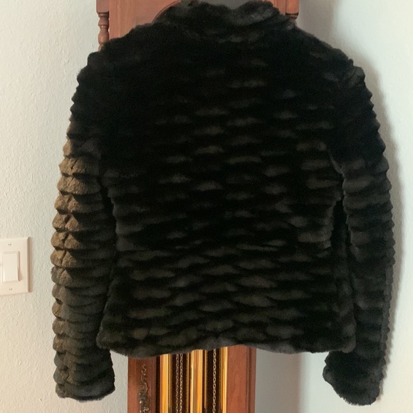 Bebe - Faux Fur Black Jacket - Picture 5 of 5